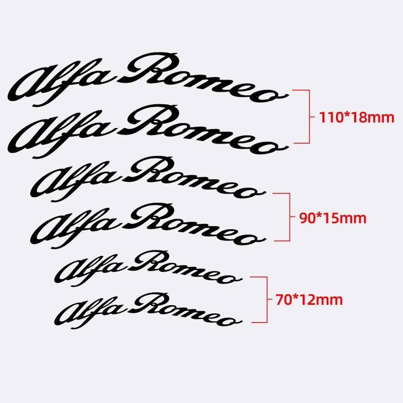 2026 Hot Sticker Car Brake Caliper Sticker Heat Resistant Decals Auto Accessories For Alfa Romeo Giulietta GT 159 147 156 Mito B