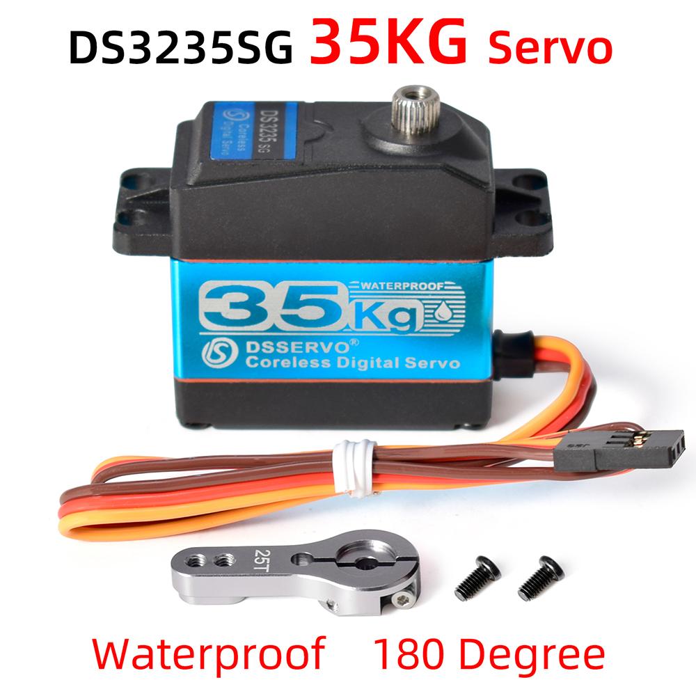 Dsservo Waterproof RC Servo DS3218 20KG DS3225 25KG DS3235 35KG 180/270 Degree for 1/8 1/10 1/12 RC Car Metal Gear Digital Servo
