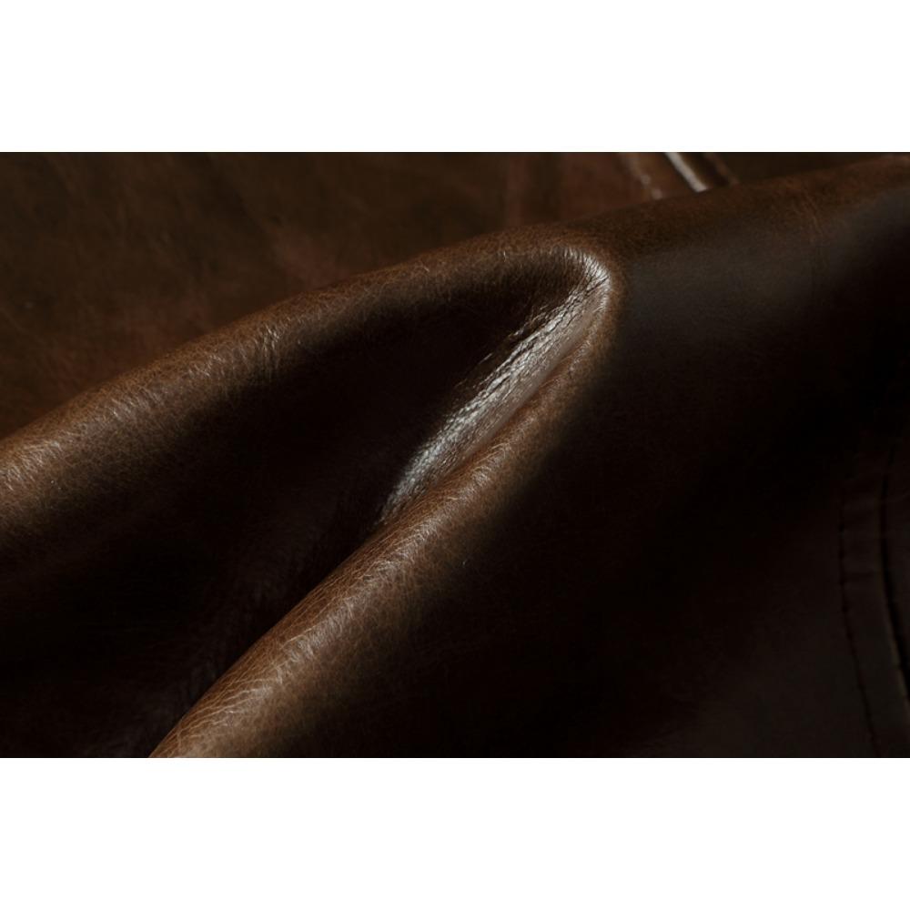 Китайский размер, стиль RL, верхний слой, вощеная воловья кожа, мужская куртка с воротником-стойкой, коричневое пальто, мужская байкерская куртка, весна-осень