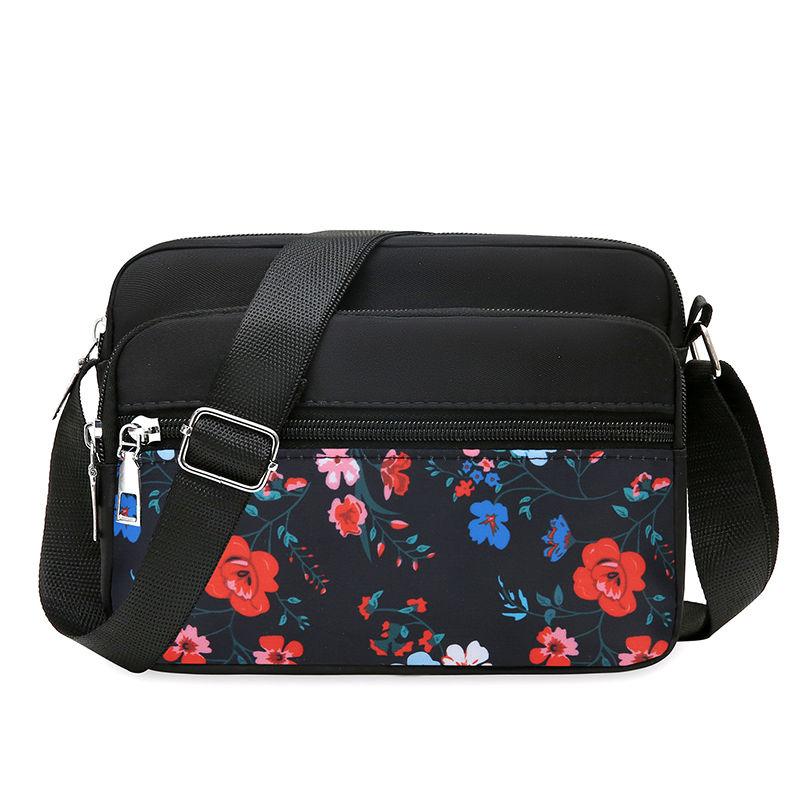 Женская сумка из нейлона для людей среднего и пожилого возраста, сумка через плечо из ткани, многослойная женская сумка для бизнеса