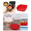 Silicone Air Fryer Basket Liners Non-Stick Baking Tray Heat-Resistant Round and Square Cooking Mats Oven Steamer Accessories