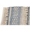 Tapis - DKD HOME DECOR - Boho - Coton - Bleu/Blanc - Ethnique