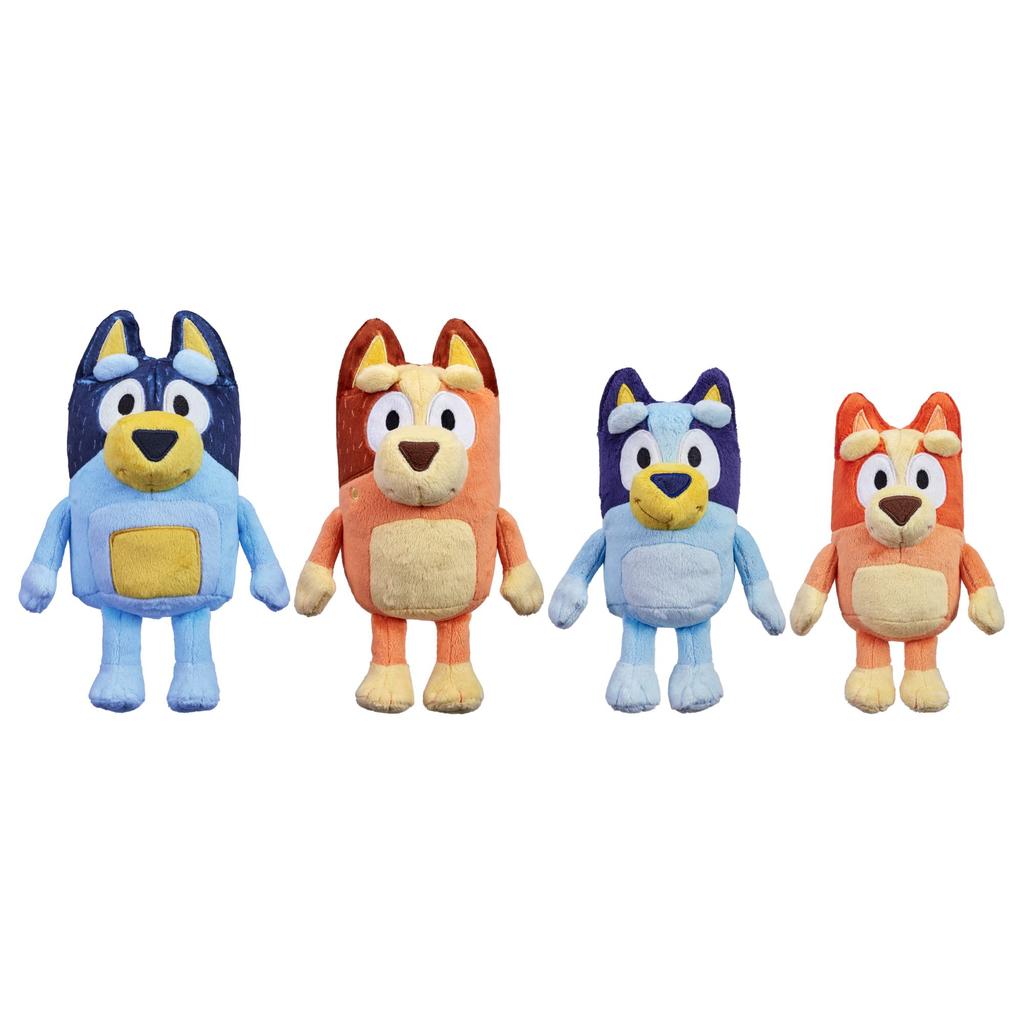 Bluey Heeler Family Plush Set 4 плюшевые фигурки эксклюзивно для Amazon 7-8"