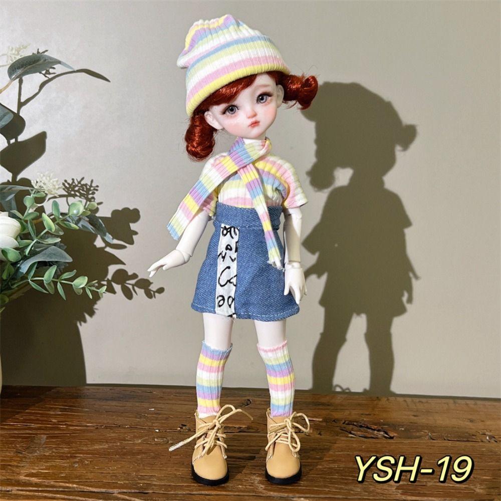 Pretty 1/6 BJD Doll Outfit Set Cute Girl Toy Gift Trendy Doll Accessories  (No Dolls and Shoes)