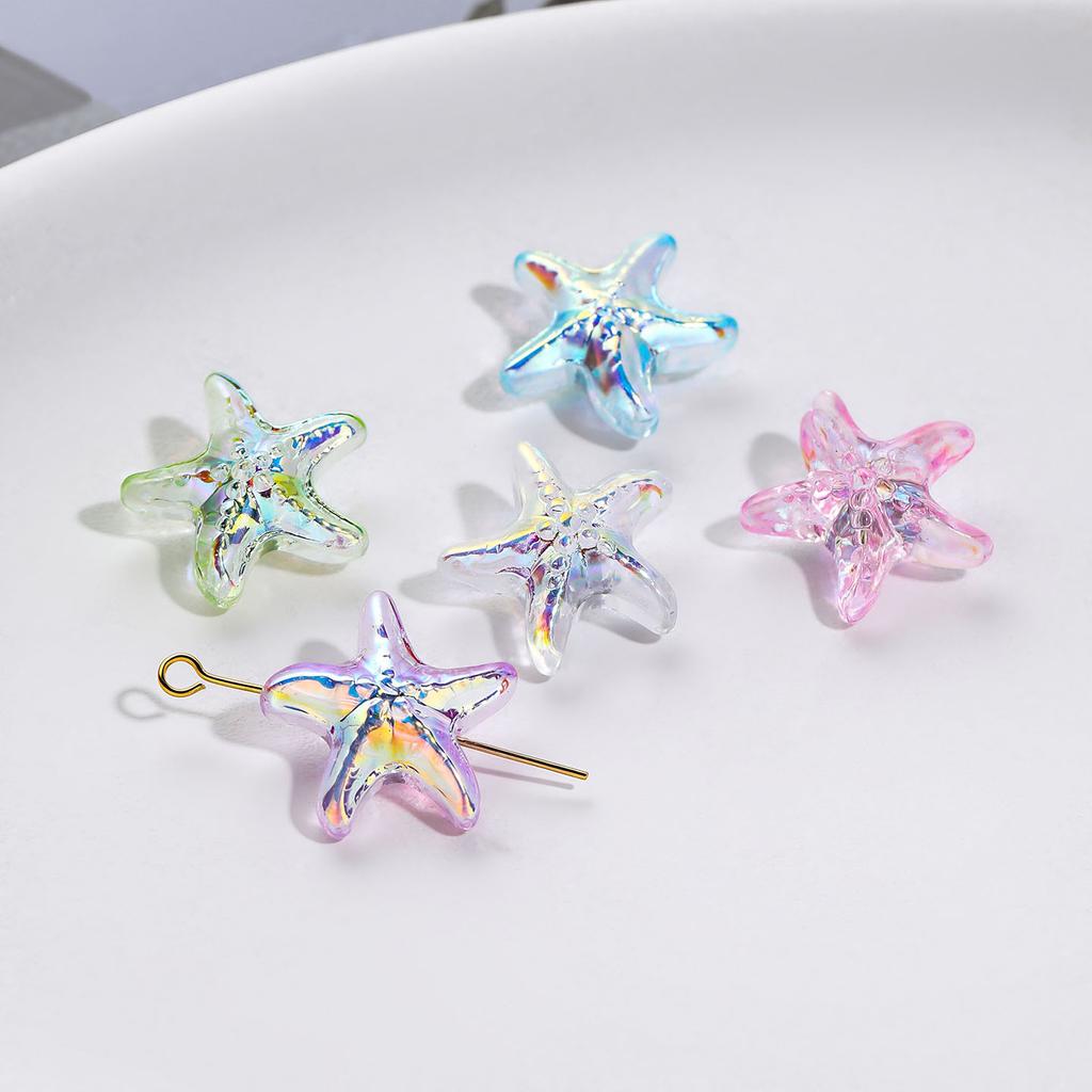 5Pcs Starfish Shell Small Fish Loose Beads Jewelry Accessories