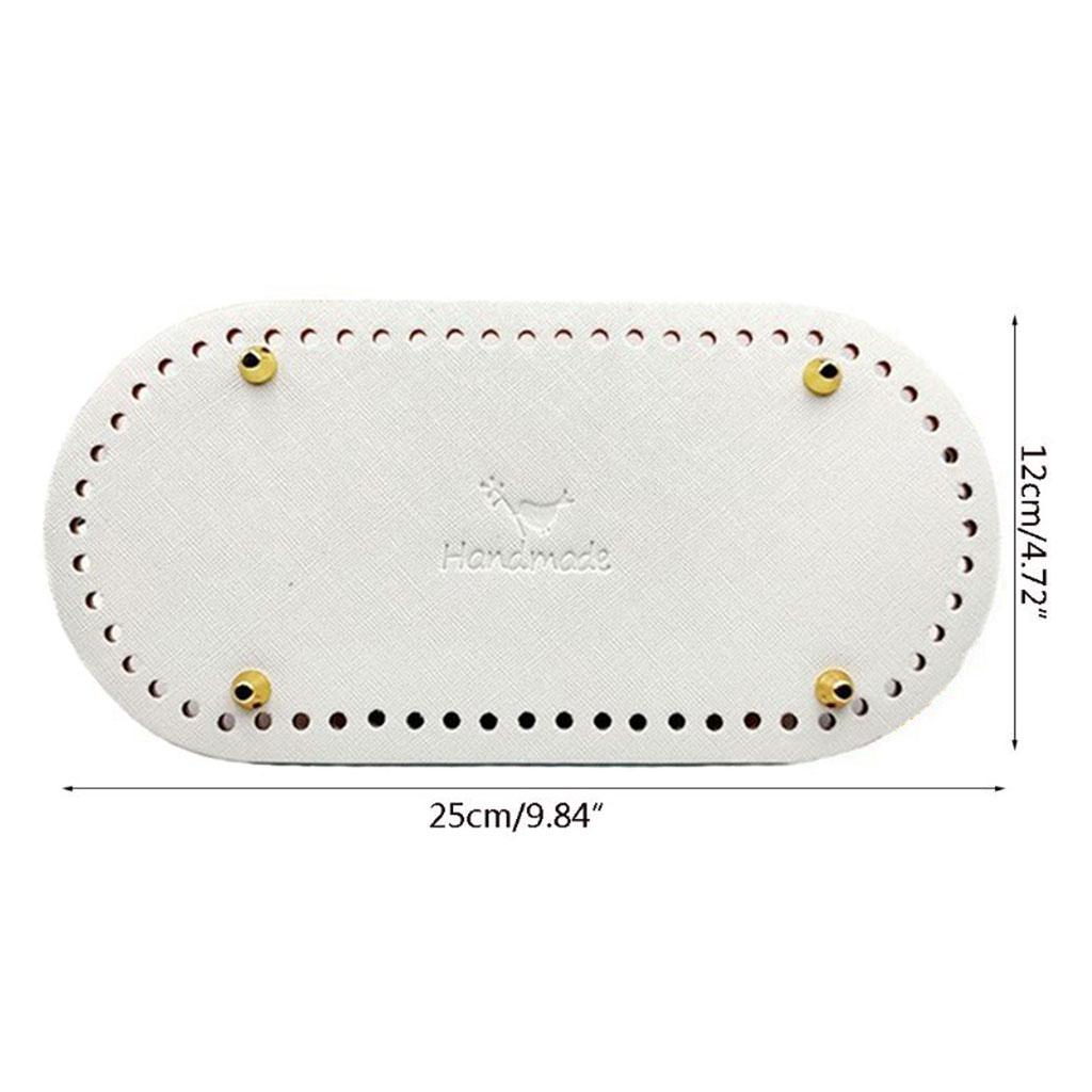 Вязание крючком из искусственной кожи, овальная длинная сумка, формирователь дна, подушка для сумочки, подушка для кошелька, принадлежности для рукоделия