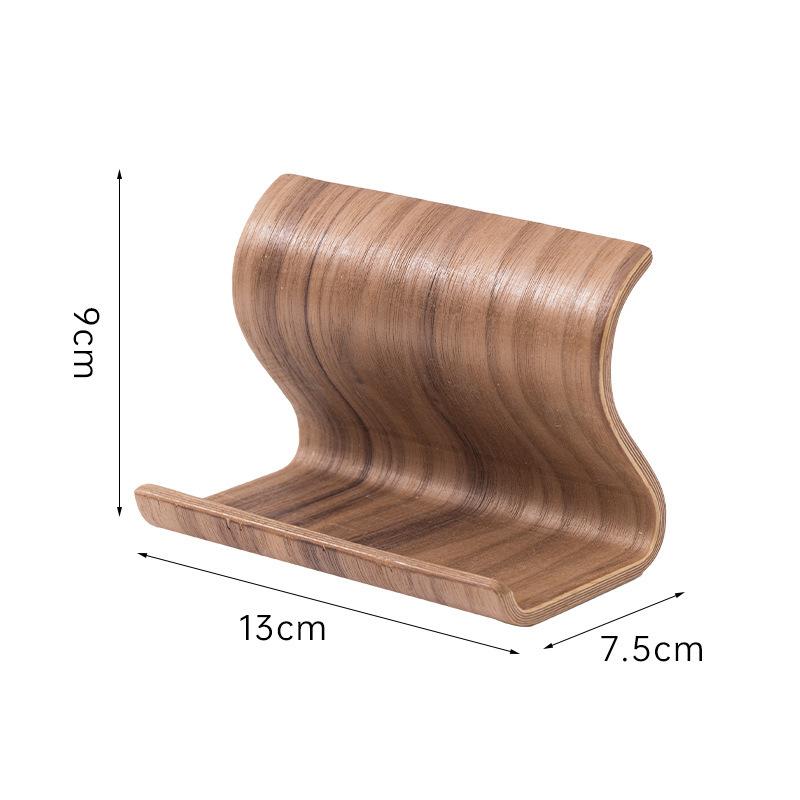 Portable wooden mobile phone holder Lazy bracket Simple desktop creative TV video support mobile phone holder