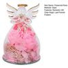 Preserved Rose Decoration Preserved Flowers In Glass Angel Figurine Clear Guardian Angel Keepsake Gift for Women Mom Wife Birthday Wedding Anniversary