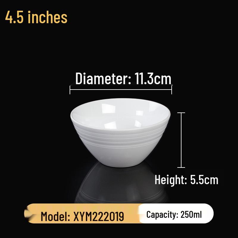 Набор квадратных меламиновых мисок: Идеально для хот-пота, соусов, риса, каши и супа - для коммерческого и ресторанного использования.