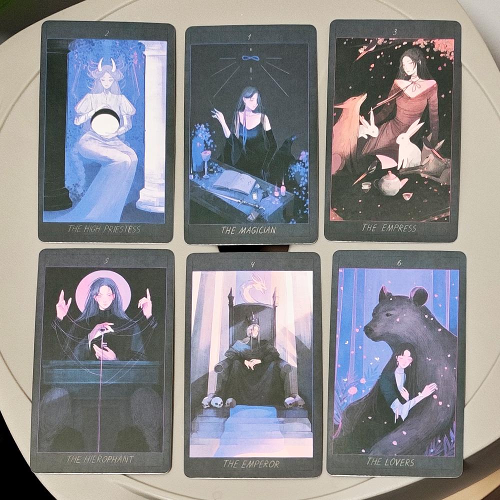 Таро «Мед и Лаванда» Эфирное Фэнтези Арт 10,3*6 см 78 Карт Сочетает Мечтательную Эстетику с Глубоким Мистическим Символизмом