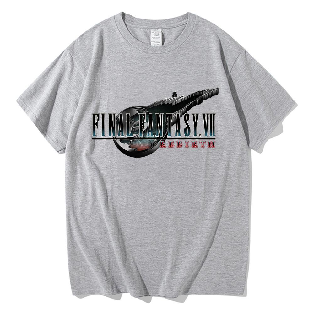 Final Fantasy VII Rebirth Hot Game Tshirt Retro Harajuku Tee-shirt Summer Cotton Short Sleeve Top Women Men Anime Print Y2K Tees