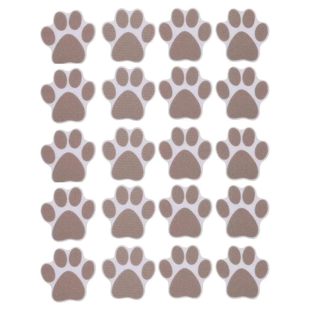 Modern Bathroom Accessories Paw Print Design Anti Slip Floor Tape About 9.1*9.5cm Non Slip Bath Mat Bathroom Safety Solution
