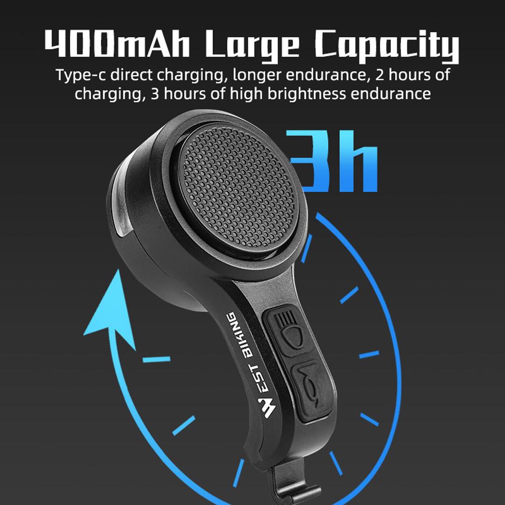 USB перезаряжаемый детский велосипедный электрический звонок, водонепроницаемый портативный велосипедный звонок со светом, детский громкий