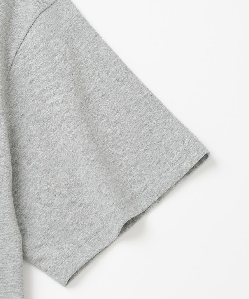 XOX Distorted Error Graphic Crop T-Shirt [M/Grey]