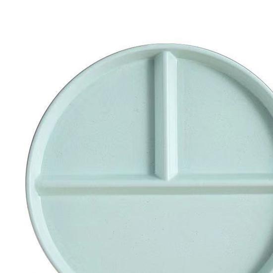 1 Set Divided Dinner Plates Unbreakable Portion Control Divided Diet Plates Reusable Picnic Plates Microwave Dishwasher Safe