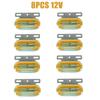 12v 24v Светодиодные габаритные огни Предупредительные огни Прицеп Грузовики Караван Боковой габаритный огонь Светодиодный грузовик Янтарный Красный Белый Фонарь