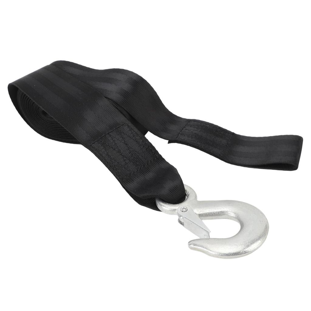 Heavy Duty Winch Strap with Hook, 3500 Lb Weight Loading Boat Trailer Winch Strap,