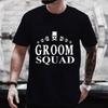 Groom Squad T Shirt Friends EVG Single Farewell Bachelor Party Tees Team Future Groom Wedding Tops Groomsman Best Man Streetwear