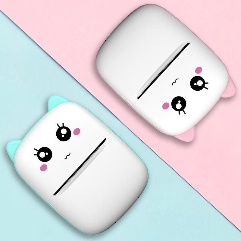 Беспроводной портативный мини-принтер для мобильных телефонов - компактный принтер для самоклеящихся этикеток и фотографий