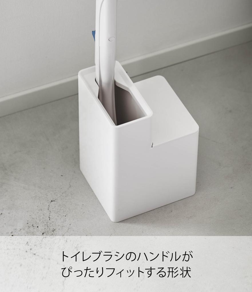 Yamazaki Tower Чехол для туалетной щетки с смываемым туалетом Ш x Г x 5722 Хранение, Щетка, Белый, Прибл.. 4.5" 4.5" 6.7" В,