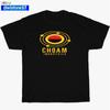 Новая футболка Choam Industries Логотип Черный/Темно-синий/Белый/Спортивный серый Футболка S-5XL Унисекс Футболка