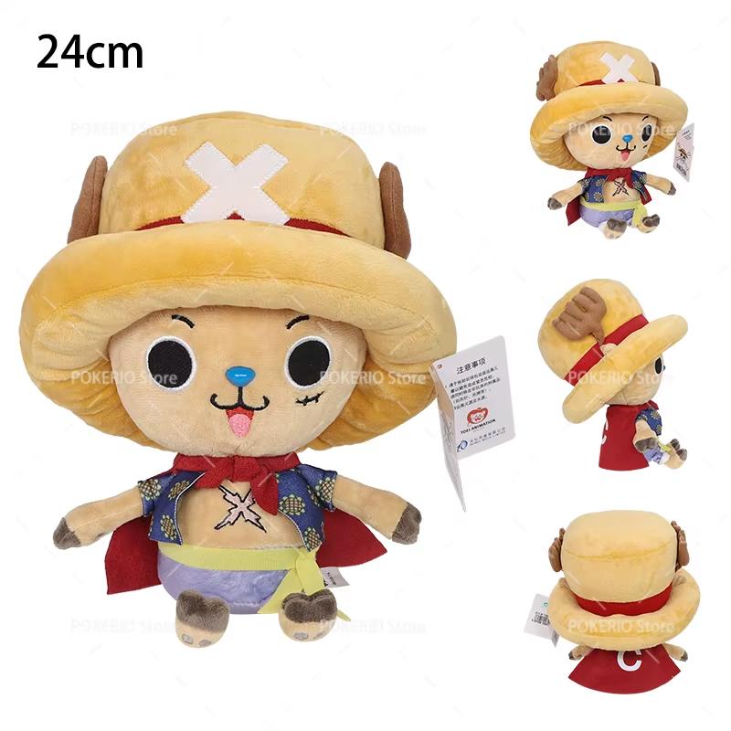 Новая аниме-игрушка Плюшевая кукла Чоппер из One Piece Милое лицо Набитая аниме-кукла Игрушка Мультяшные аниме-аксессуары Игрушка Подарок на день рождения Рождество