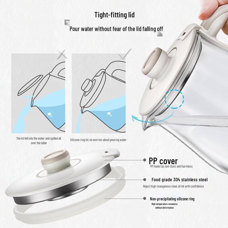 Bear 0.8L Mini Electric Health Kettle CN plug (adapter included)