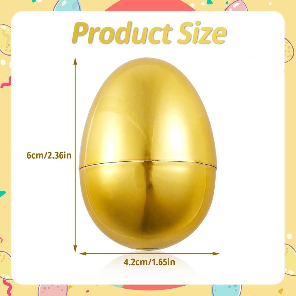 Пасхальные яйца Яйцо Наполняемый Пластик Пустая скорлупа Пасхальный Золотой Гача Сделай сам Имитация яичной скорлупы Пасхальные Игрушки-сюрпризы Вечеринка