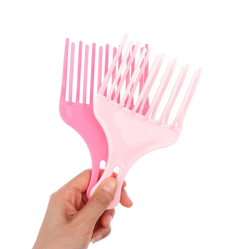 1 шт. вставная расческа для волос в стиле афро, широкая расческа, вилка для волос, щетка для мужчин, масляная головка для волос, пластиковая зубчатая расческа, вьющиеся афро-парикмахерские инструменты