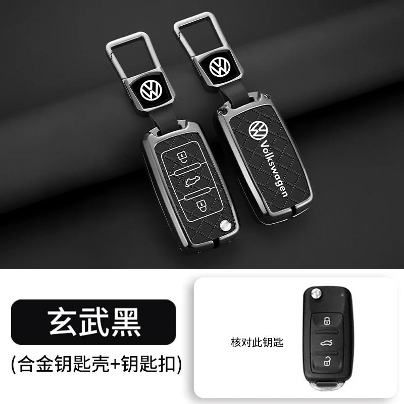 Valve Stems Caps For VOLKSWAGEN VW Zinc Alloy Car Remote Key Case Cover Shell For Volkswagen VW Polo Golf Passat Tiguan Beetle CAL2