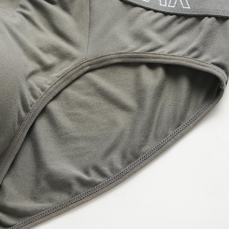 Мужские трусы большого размера, мужские эластичные трусы средней талии, дышащие, нижнее белье, трусики