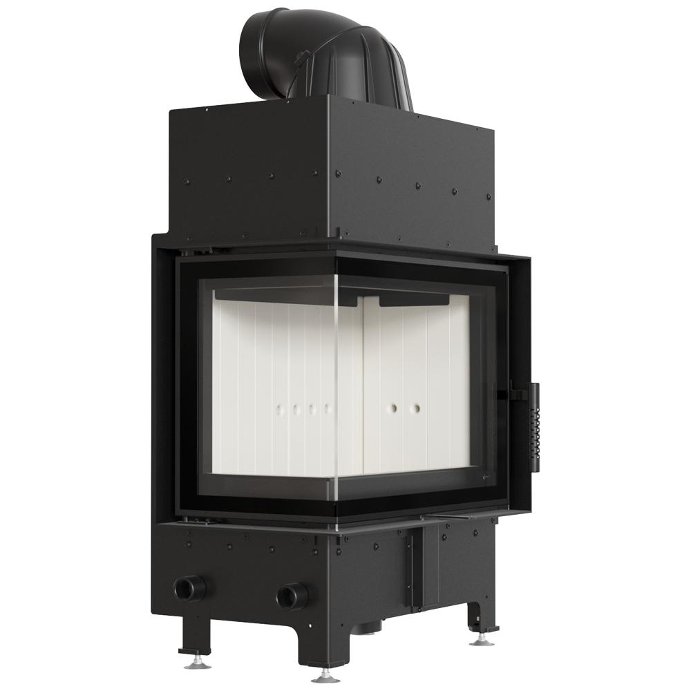 Steel Fireplace KRATKI FLOKI S Left 8 kW Ø 160