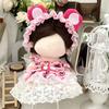 20 см хлопковая кукла, милые платья принцессы, комбинезон, футболка, плюшевая кукла, одежда, юбка с повязкой на голову, комплект платьев, аксессуары для кукол