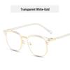 Retro Black Semi-Rimless TR90 Geek Style Eyeglass Frame - Myopia Fashion Glasses