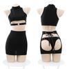 Domila Erotic Underwear Wholesale, One Piece Is Sent On Behalf of Pure Desire To Tempt Erotic Taste, Uniform Straps, Buttocks, Split Secretary