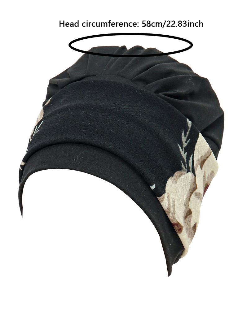 Новые мягкие эластичные тюрбаны для мусульманских женщин, готовые платки-хиджабы с цветочным принтом, банданы, шапки для химиотерапии, чехлы