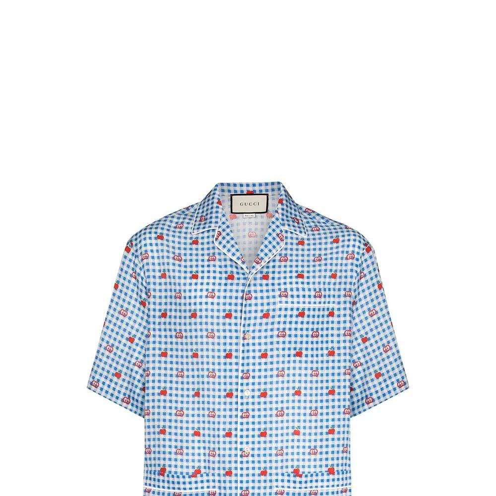 GUCCI SS23 Shirt Men's Sky Blue (Unisex) Shirts 636406 ZAFEM 4428