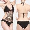 One-piece Swimsuit Women's Hand Crochet Sexy Hollow Black Bikini Women's Spa Beach Swimsuit