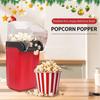 Mini Home Popcorn Maker Machine Compact Electric Air Popper for Dorm RV Healthy Oil-Free Snack Maker for Family