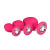 Set of 3 Diamond Roses Jewel Plugs - EasyToys Anal Collection - Anal Jewel