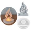 Hollow Flame Candlesticks Resins Moulds Lotus Candle Holder Silicone Molds DIY Heart Castings Moulds Home Decorations