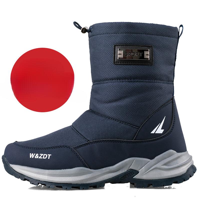 Мужская обувь для активного отдыха, зимние ботинки Northeast, высокие, бархатные, утолщенные, теплые, водонепроницаемые и нескользящие, короткие хлопковые туфли