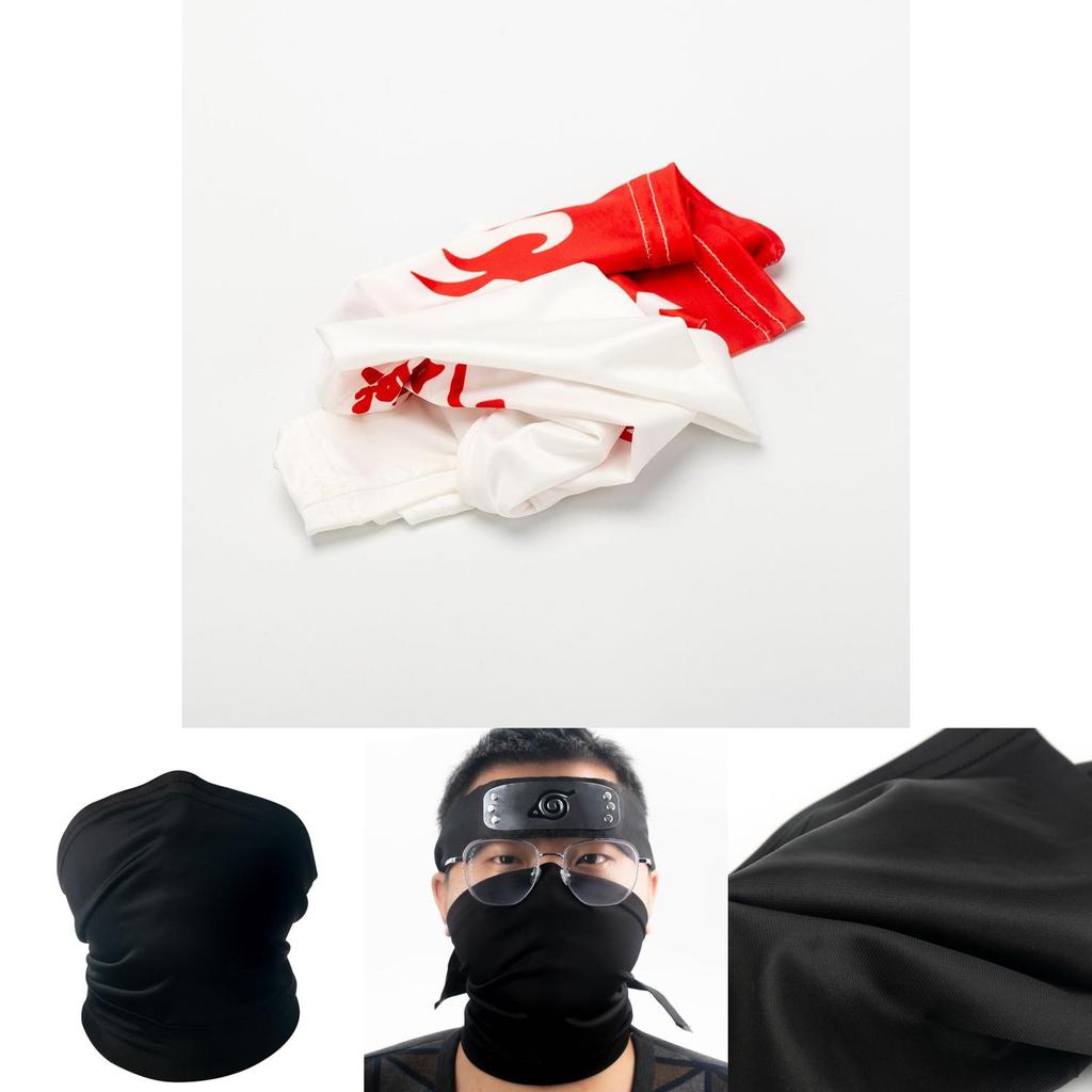 Стильная маска Наруто Какаши Акацуки Красное облако Качественная повязка на голову для косплея для вечеринок