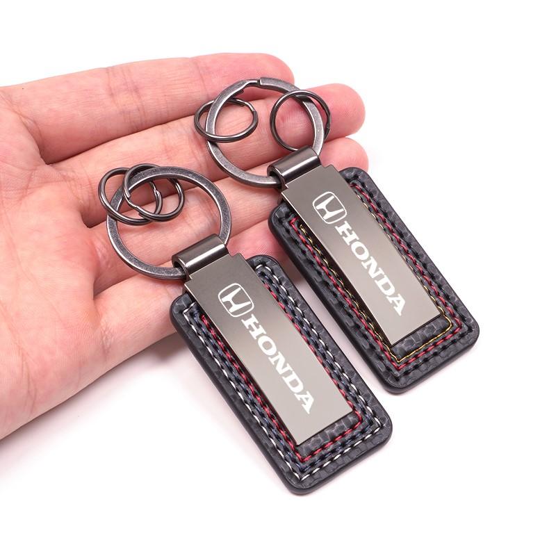 OBTLU1 Metal Car Key Ring Chain Keychain Buckle Pendant Gifts For Honda Civic Accord Fit CRV Jazz Odyssey Insight Legend HRV