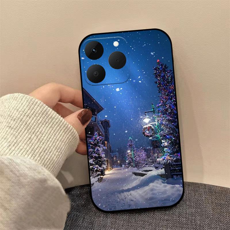 Рождественский чехол для Realme 14 13 15 Pro Plus 14X 15T 14T Funda Модный мягкий силиконовый TPU чехол для телефона для Realme 14 Pro Lite Coque