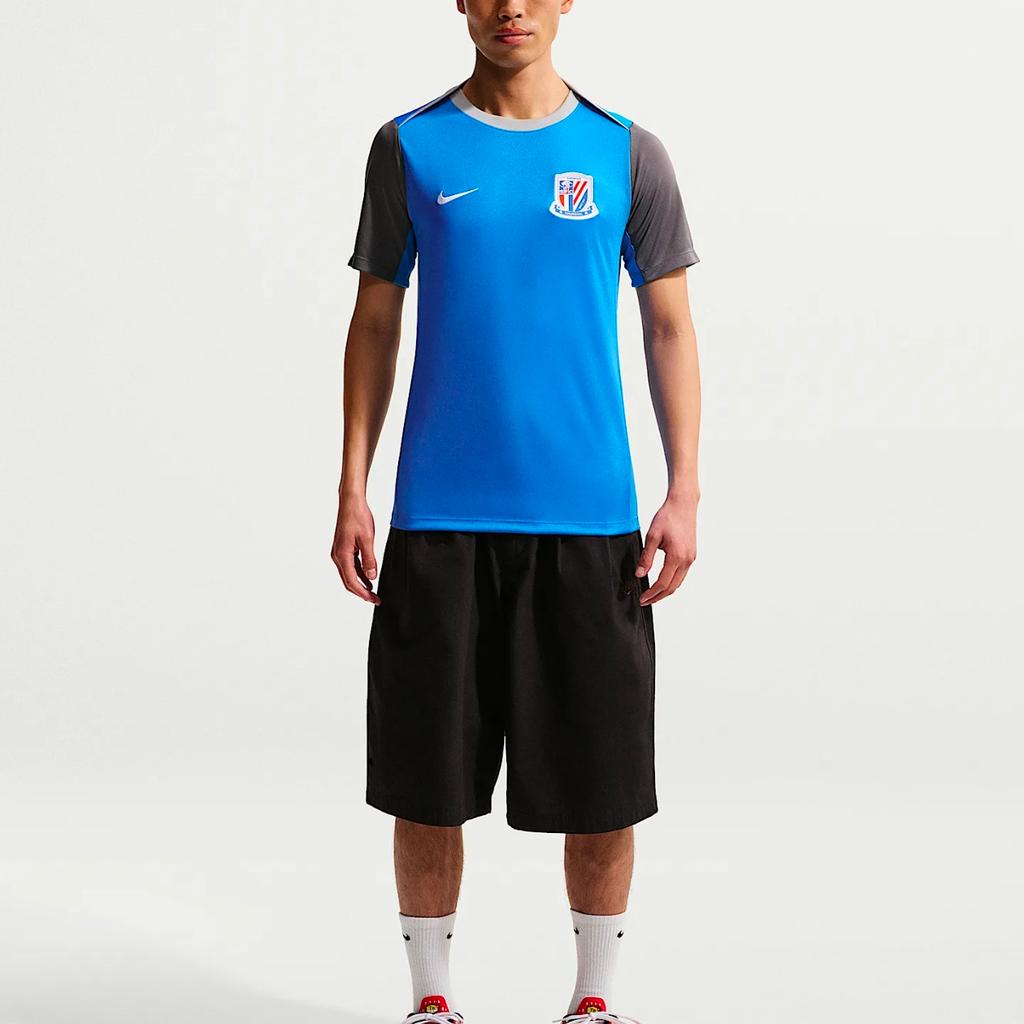 Nike Dri-Fit Academy Pro Сезон 2026 Клуб Шанхай Шэньхуа Быстросохнущая Легкая Тренировочная Футболка с Короткой Рукавой Мужские Топы IQ0565-481