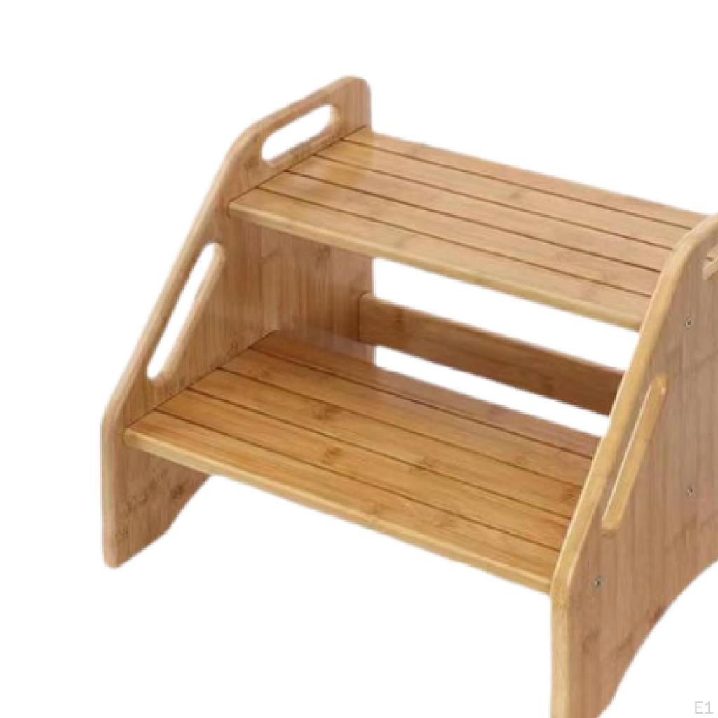 Табурет для унитаза, дополнительная ступенька, двухслойная прочная деревянная лестница-стремянка у кровати