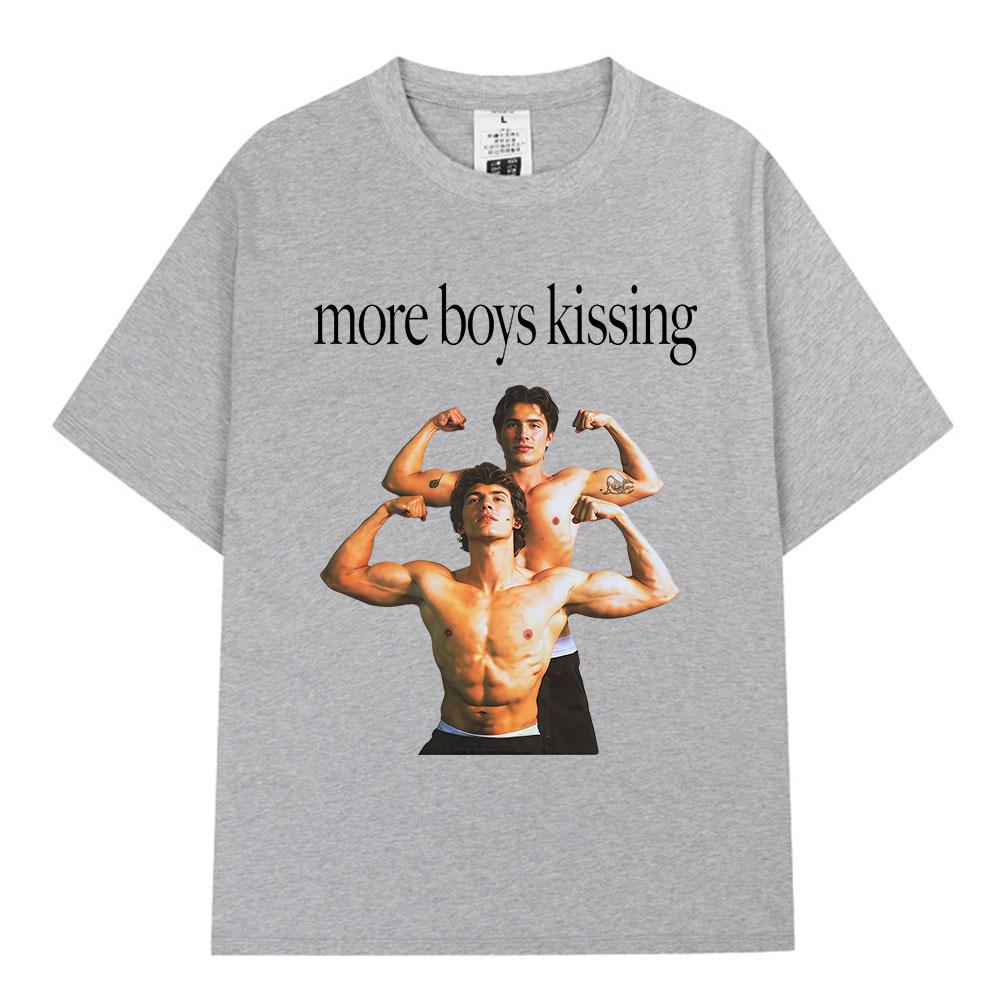 More Boy Kissing Heated Rivalry Shane Hollander Ilya Rozanov T Shirt Unisex Women Fashion Tshirts Cotton Oversized Casual Tshirt