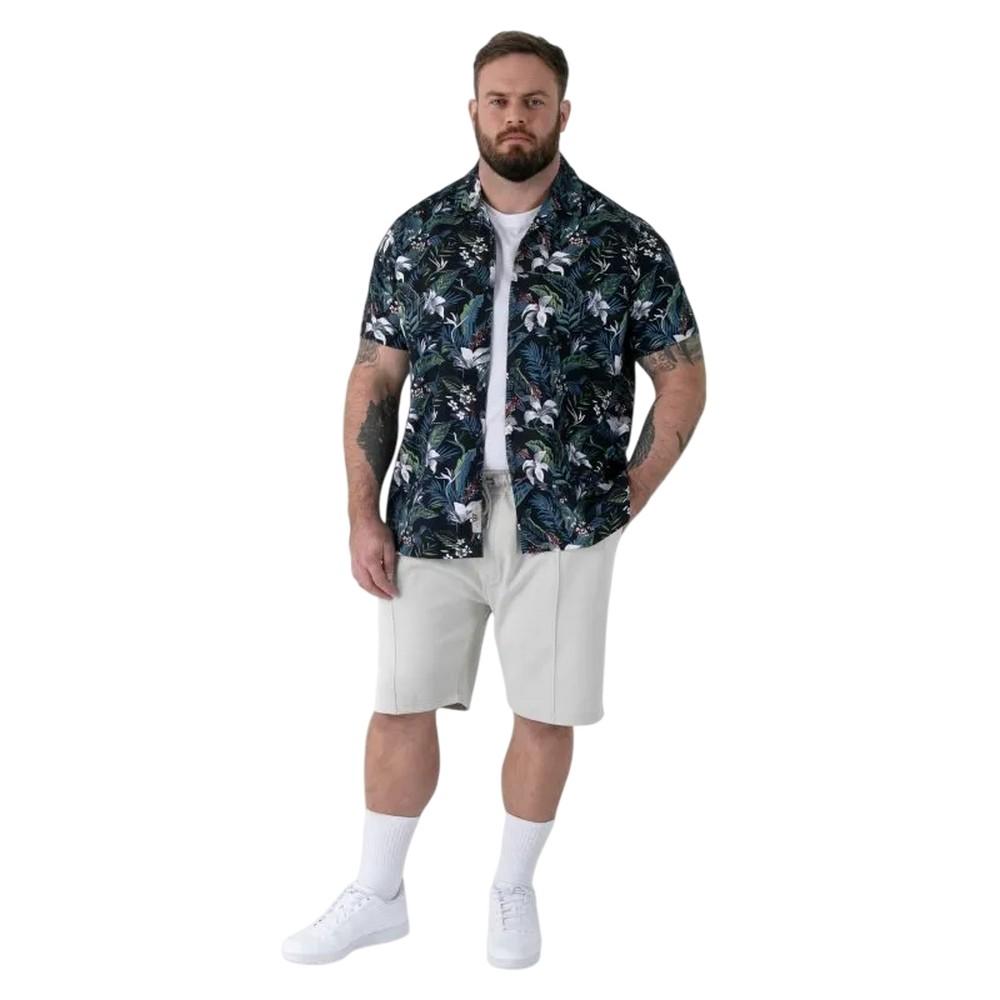 Duke Mens Corden D555 Hawaiian Kingsize Short-Sleeved Resort Shirt