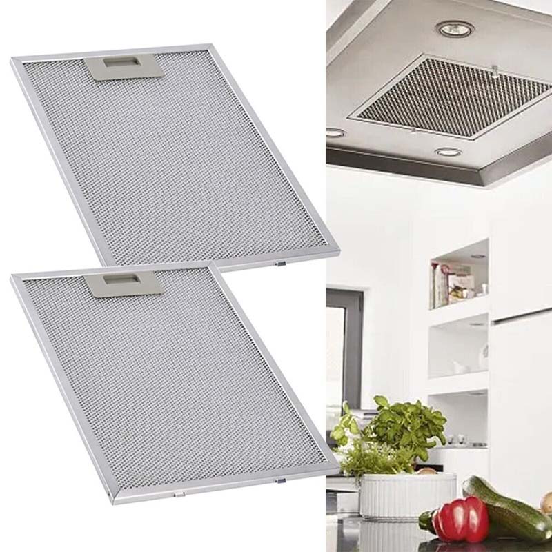 2 шт. универсальные фильтры для вытяжки, металлическая сетка, вентиляционный фильтр для вытяжки, 320x260 мм